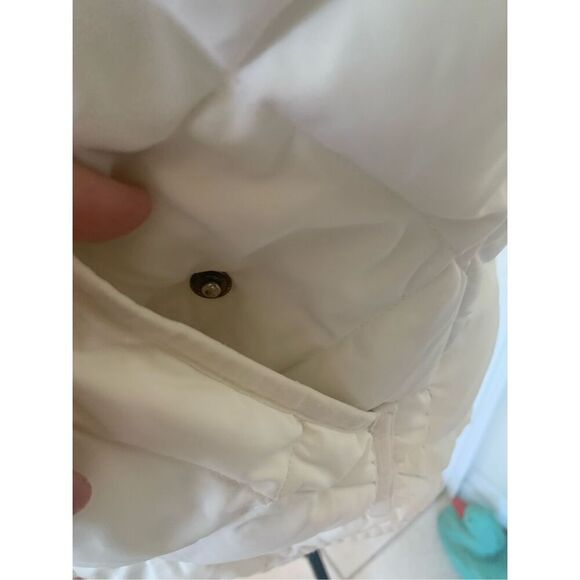 J Crew White Cream Quilted Vest - Picture 7 of 12